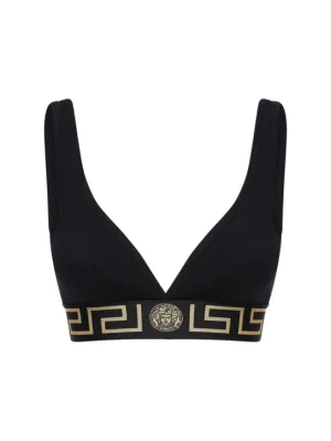 Versace   Greca stretch cotton bra 