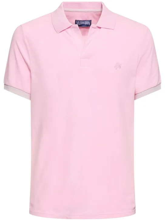 VILEBREQUIN   Logo embroidery cotton piquet polo 