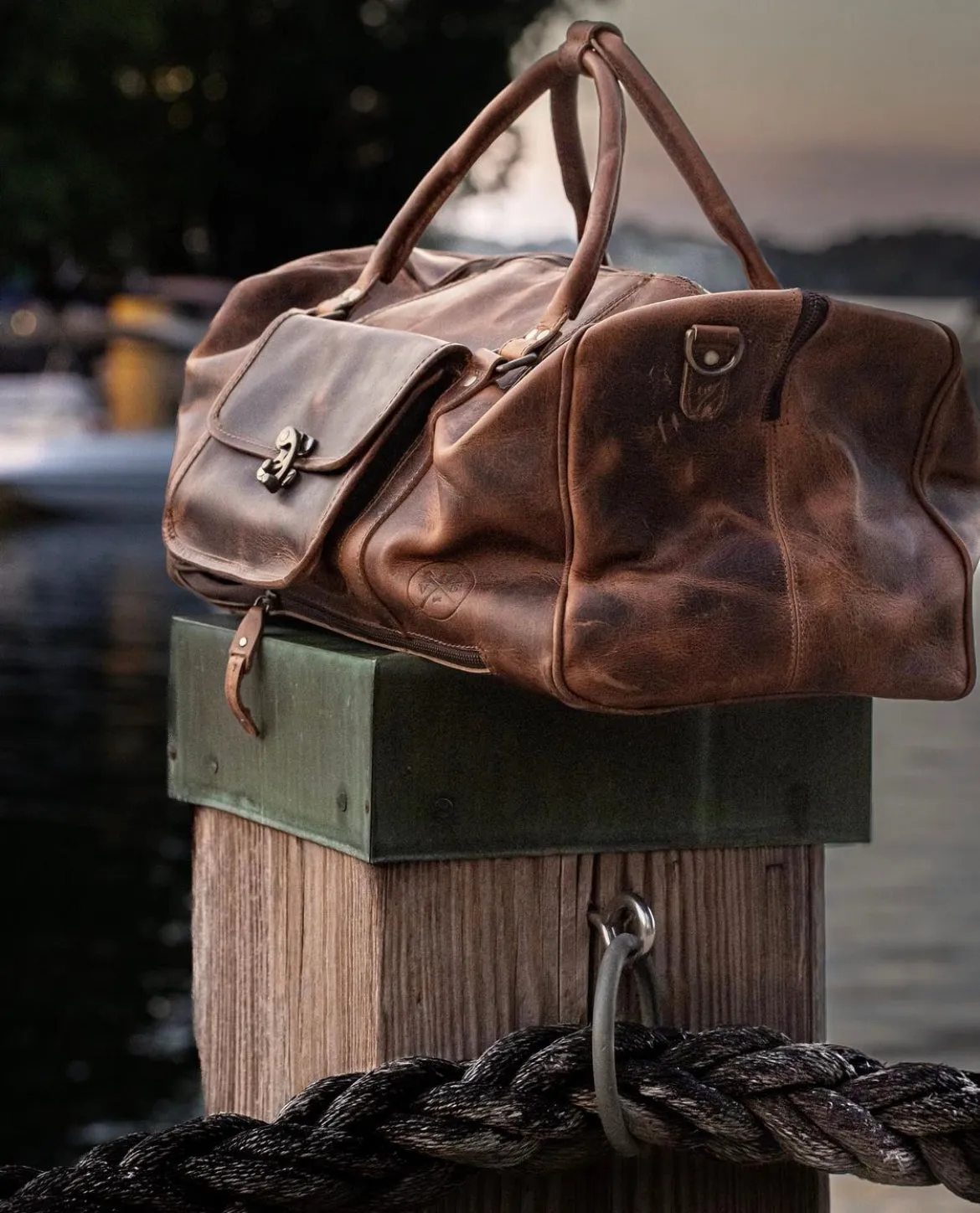 Vintage Gentlemen The “Hemingway” Buffalo Leather Duffle Bag [PREORDER]
