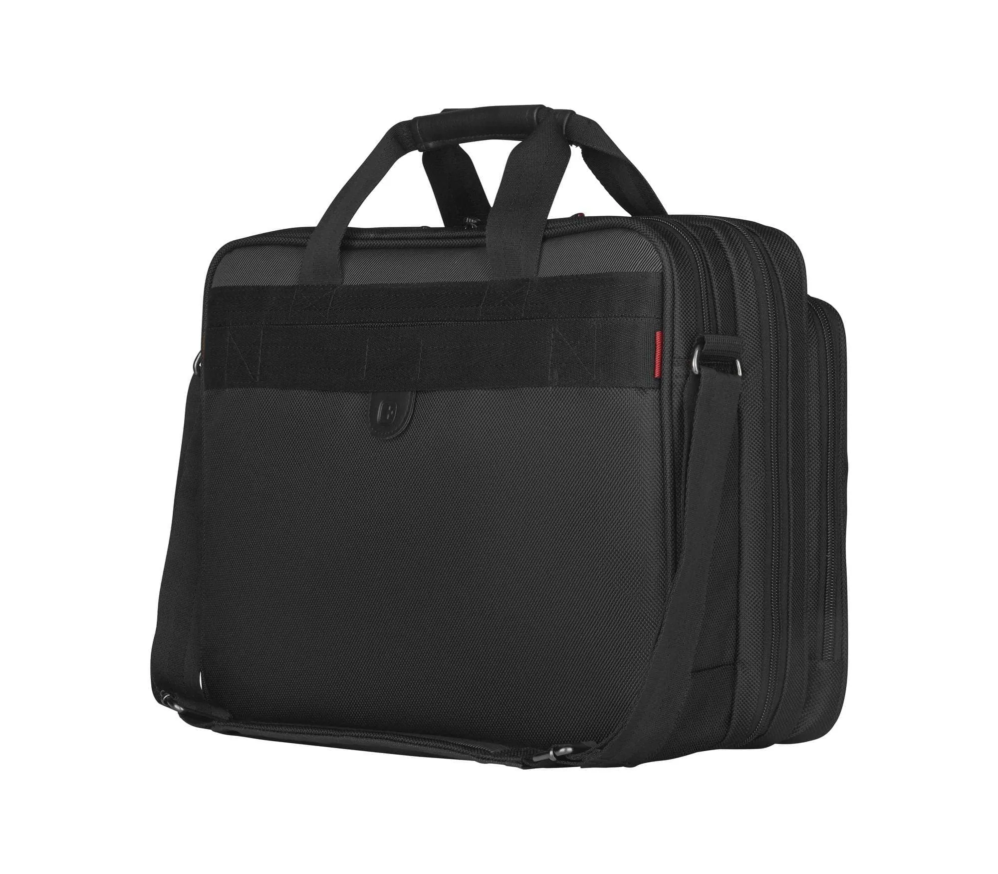 WENGER LEGACY 16 DOUBLE-GUSSET COMPUTER BRIEFCASE BLACK/GREY - 600648