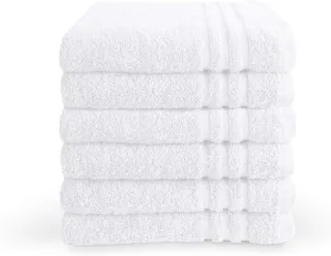 White Bath Sheets 650gsm 90 x 150cm 100% Cotton Packs of 2, 10 and 24