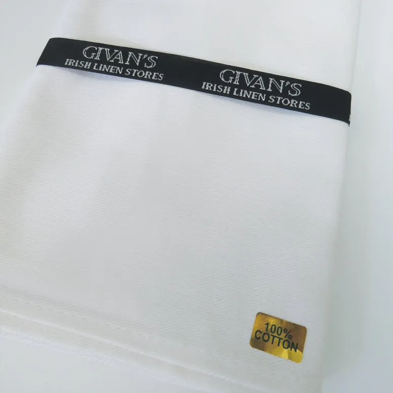 White Cotton Drill Napkins - Set of 4