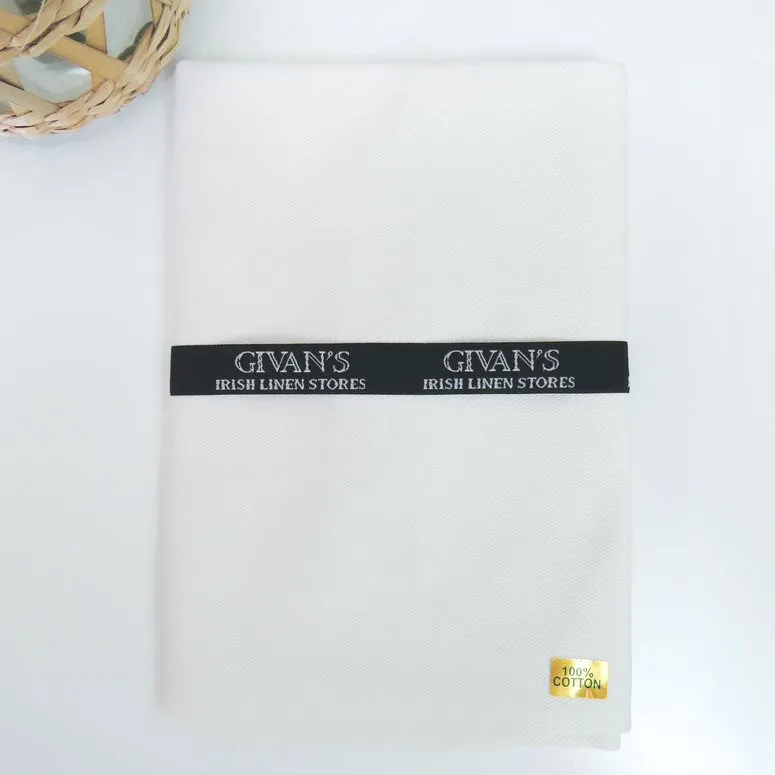 White Cotton Drill Napkins - Set of 4