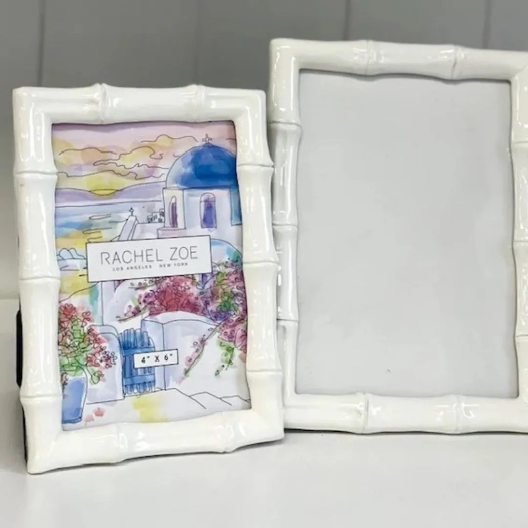 White Gloss Bamboo Frame | 5 x 7"