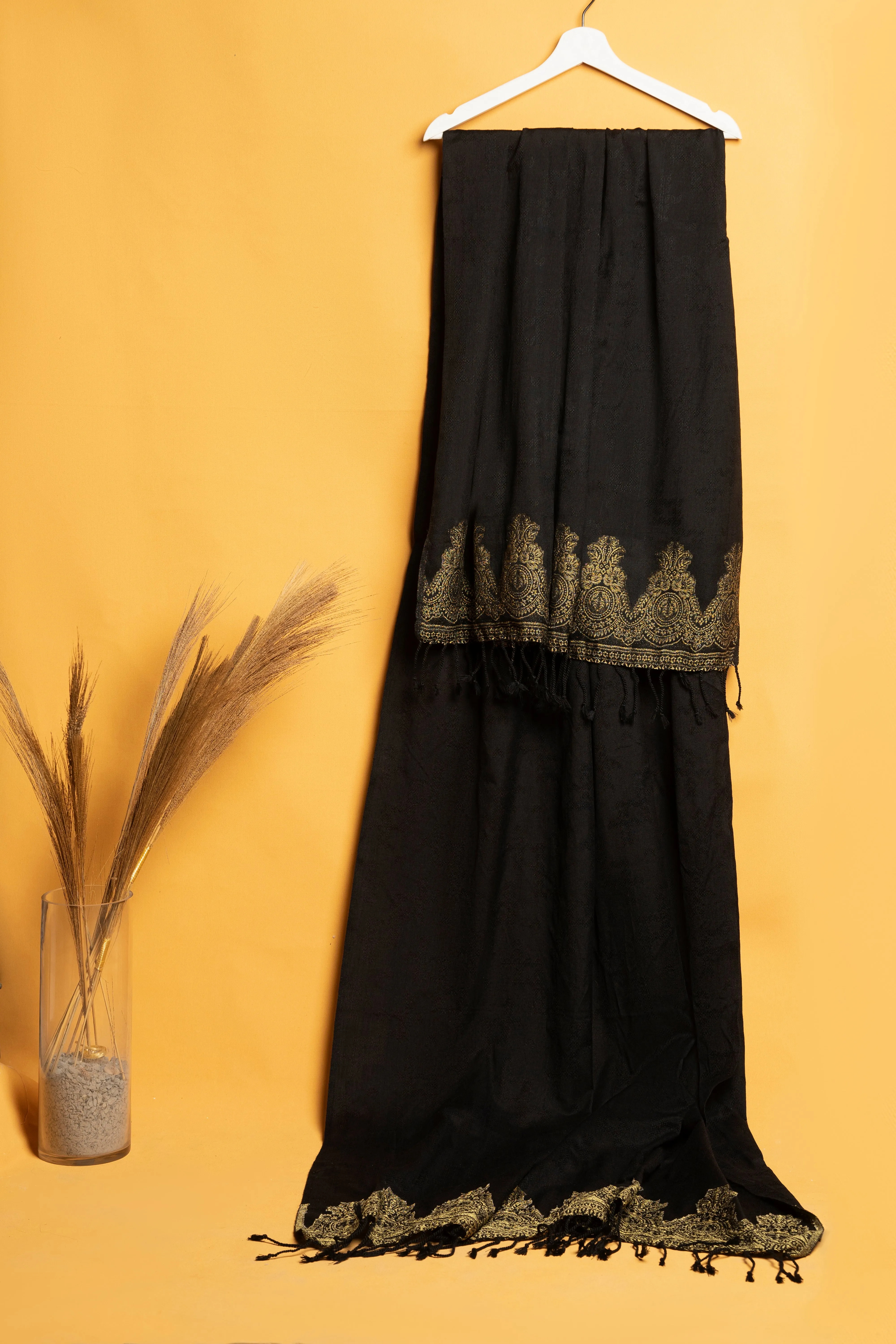 Womens "RUBA" Acrylic Embroidered Shawl