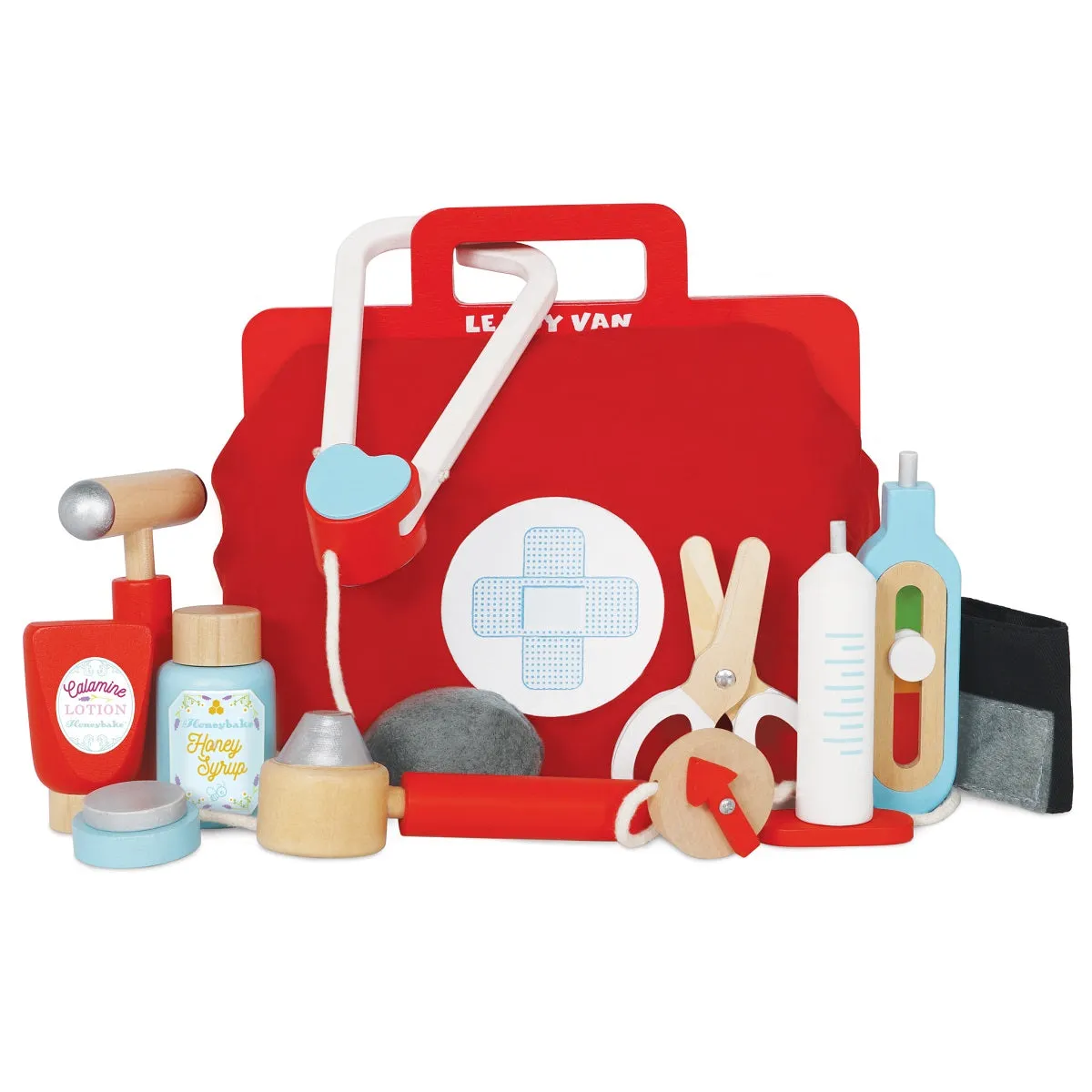 Wooden Doctor's Medical Kit