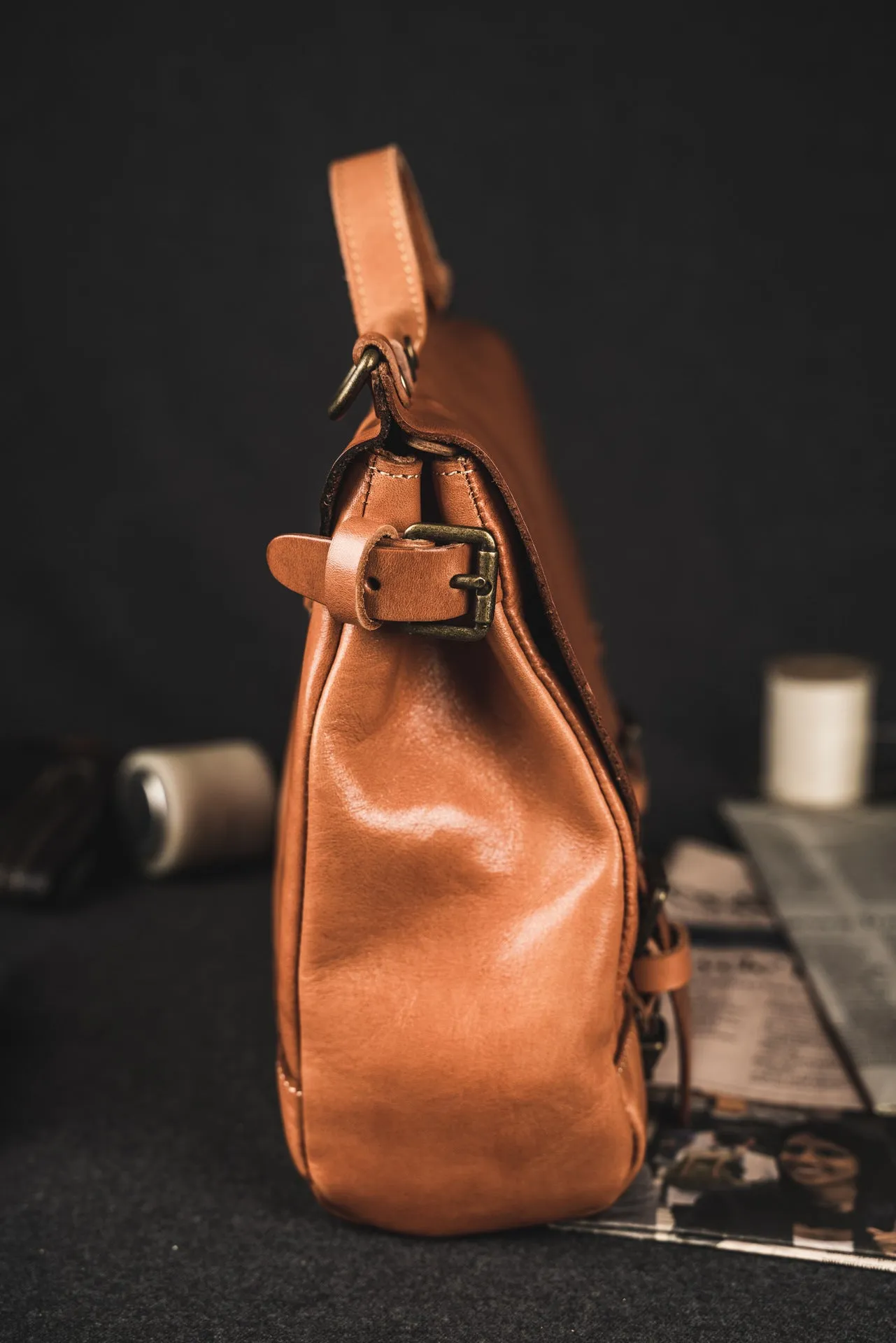 YAAGLE Women All-matching Real Leather Flap Handbag YGM122